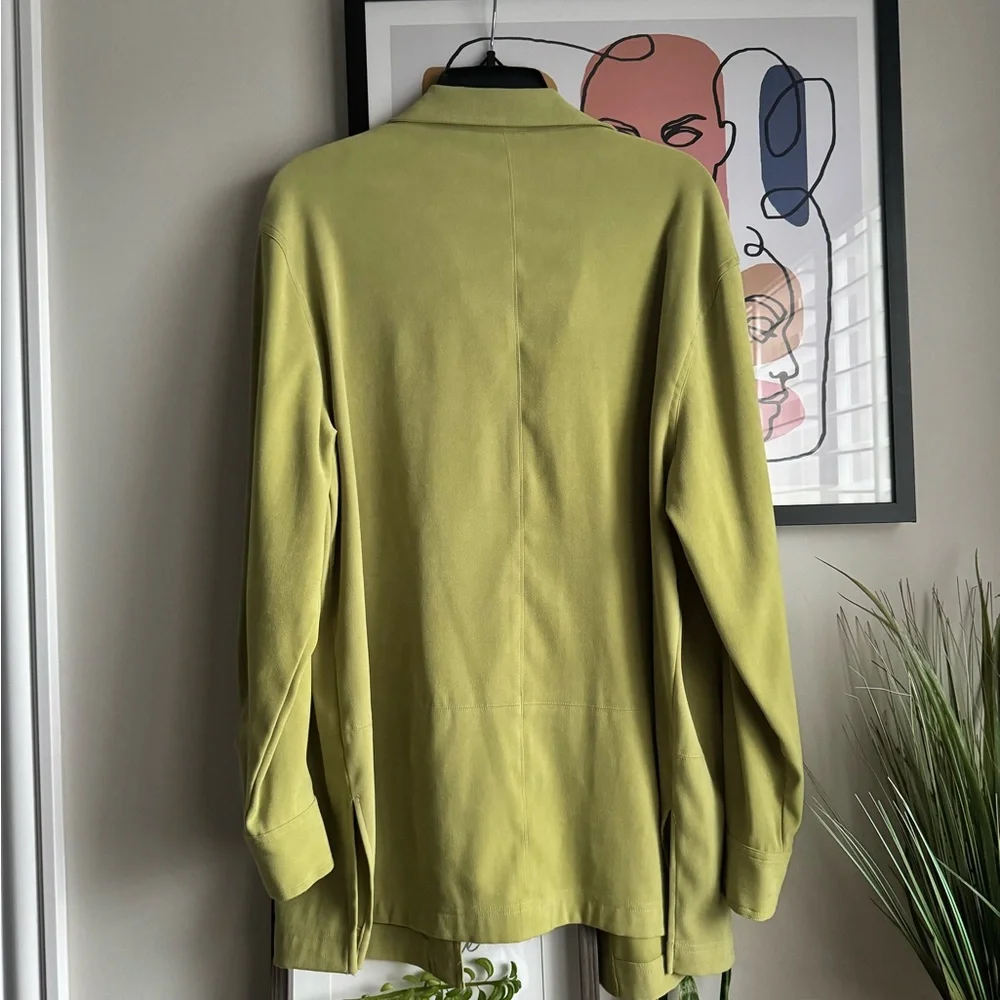 APOSTROPHE WOMENS GREEN BUTTON SHIRT - Picture 2 of 3